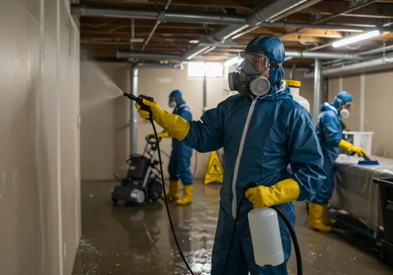 Basement Sanitization and Antimicrobial Treatment process in Skagit County, WA