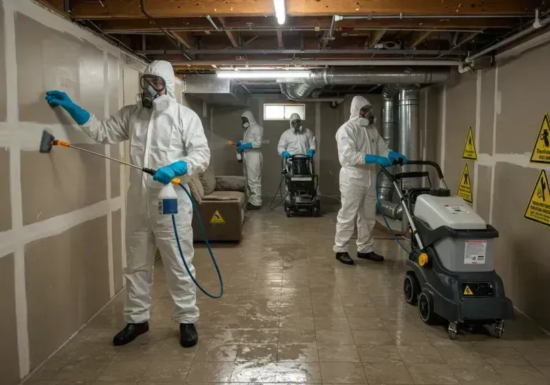 Basement Moisture Removal and Structural Drying process in Skagit County, WA